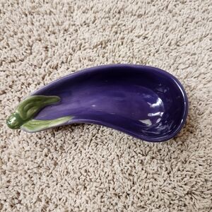 Williams-Sonoma Jardin Potager Ceramic Eggplant Dipping Bowl